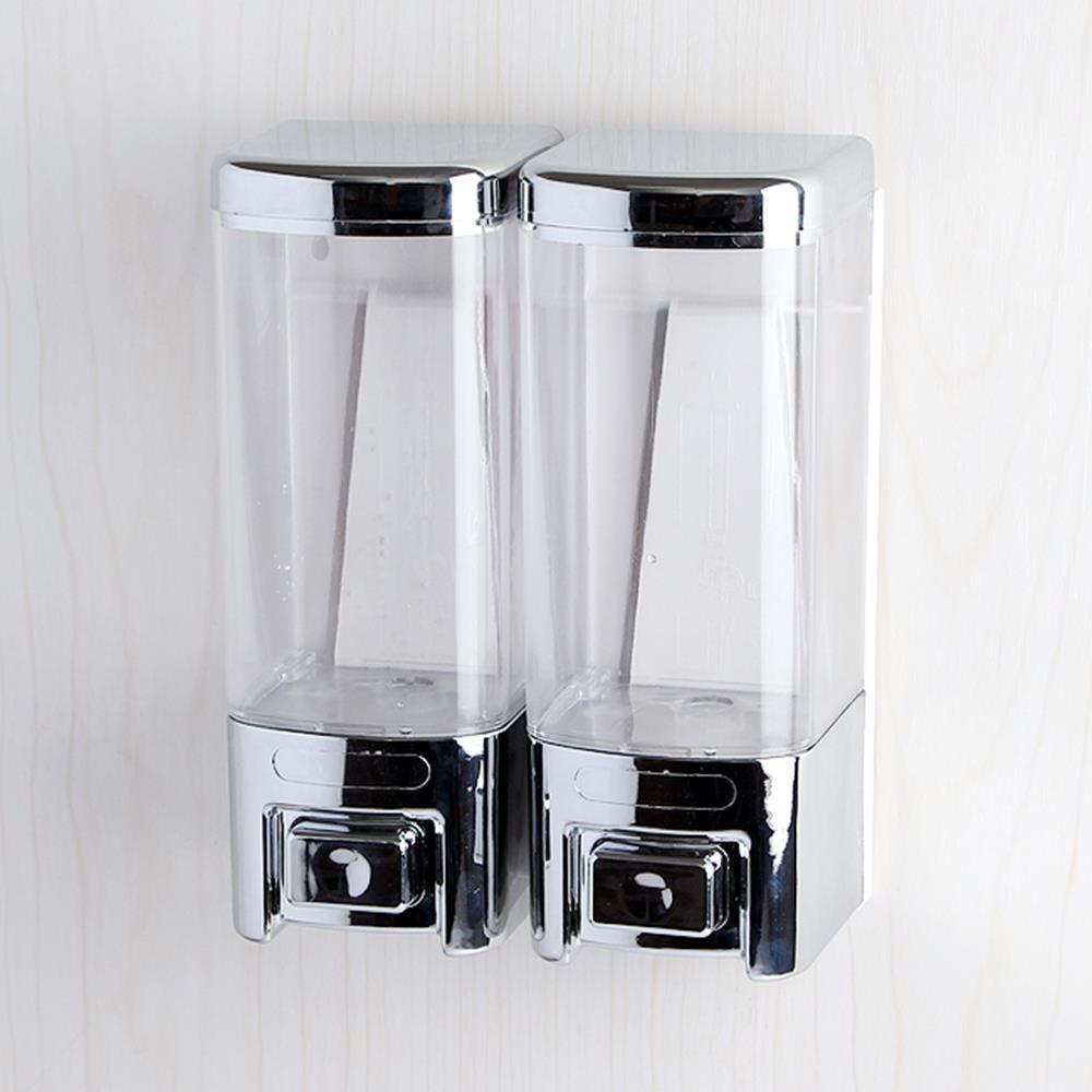 베이직 물비누 디스펜서 2구 500ml 욕실정리 샴푸공병