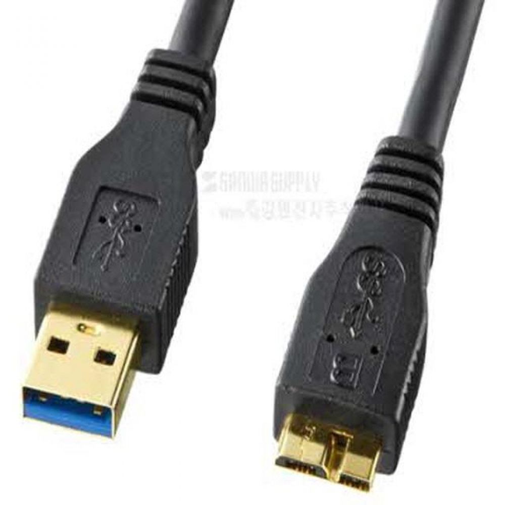 (K)고급형 금도금 USB3.0 Micro-B 케이블 2M /갤럭시노트 3지원/고급형 USB3.0 케이블 Super Speed 5Gbps 지원