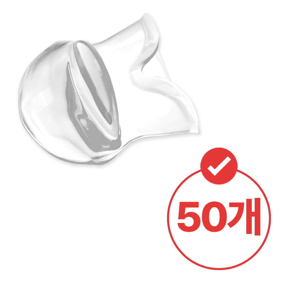 혀 커버 투명 실리콘 수면 보조 마우스피스 리테이너 50개