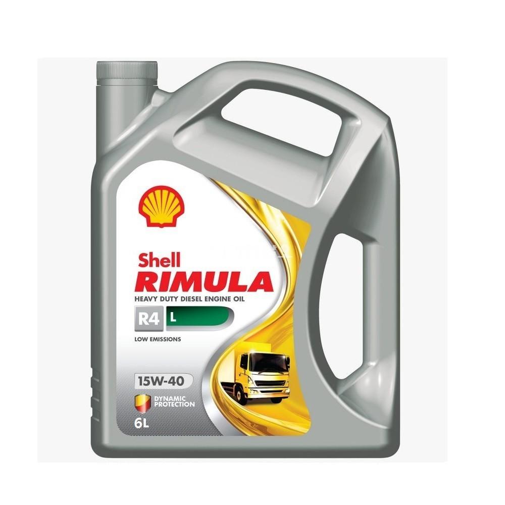 Shell 엔진오일 Rimula R4 L 15W-40 6L 2개 1박스 리무라