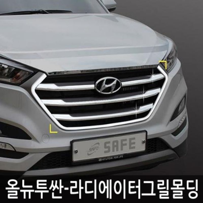 익스테리어몰딩 올뉴투싼 라디에이터 그릴몰딩 5pcs 자동차 몰딩용품