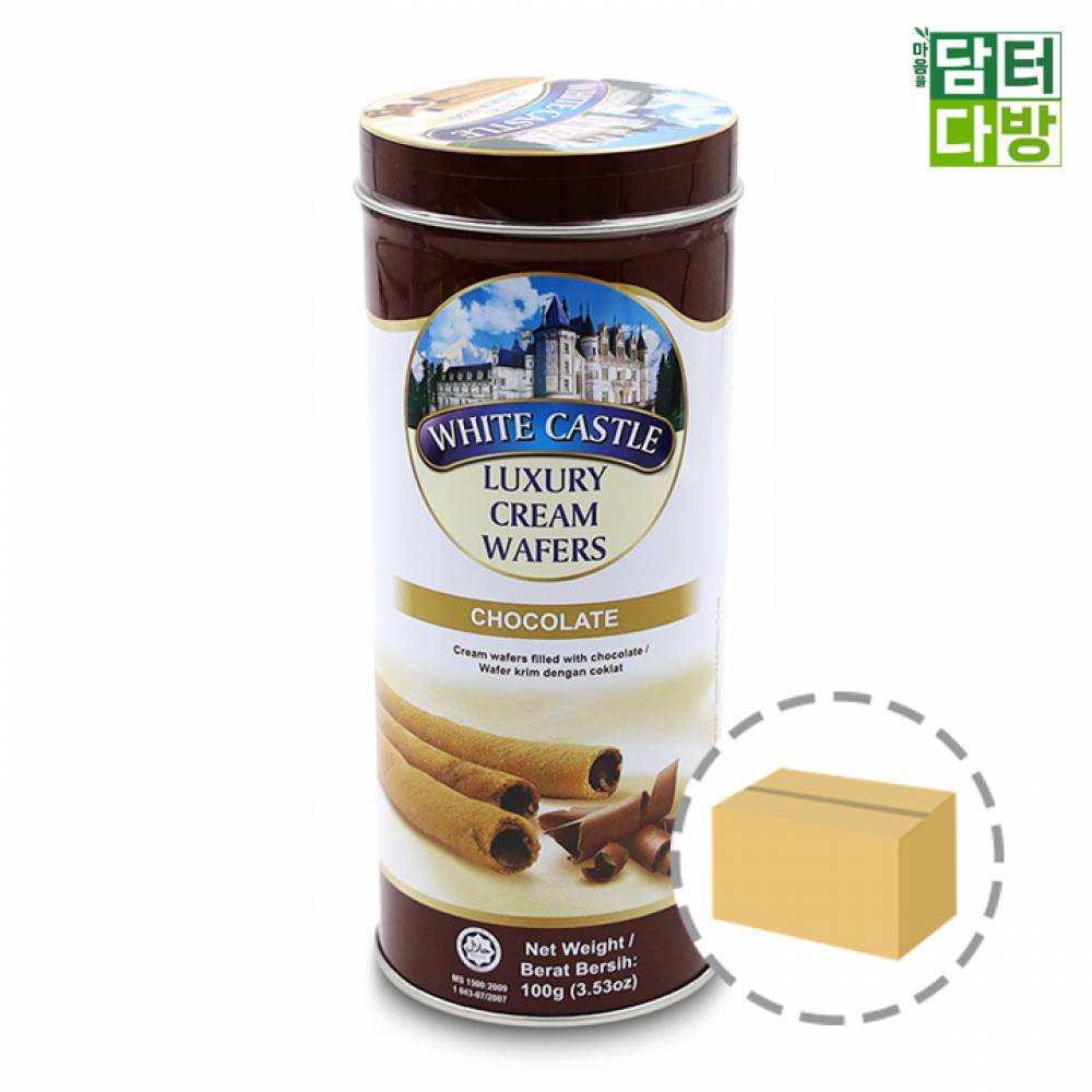 화이트캐슬 럭셔리 크림 초콜릿 웨이퍼 100g 1BOX (24개입)