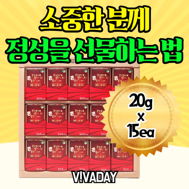 청정삼 홍삼절편 골드 300g (20g x 15ea)