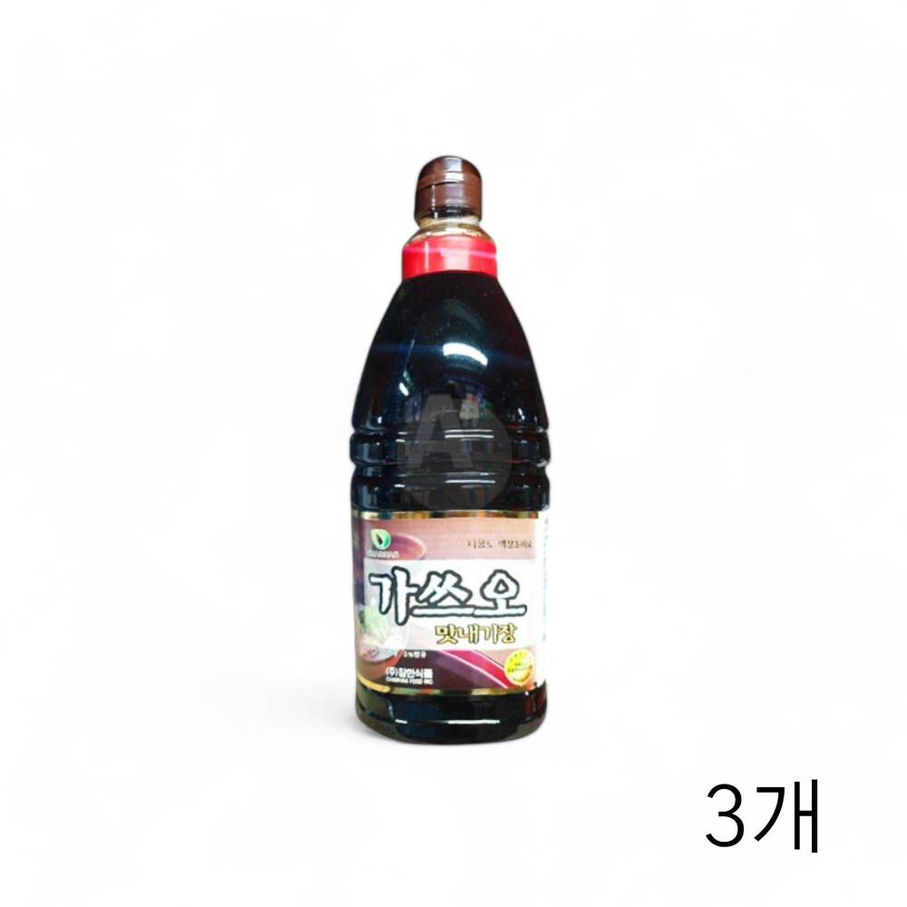 식예원 가쓰오 맛내기장 1.8L X 3개 가쓰오육수 액상소스 우동장국 가츠오소스 우동육수