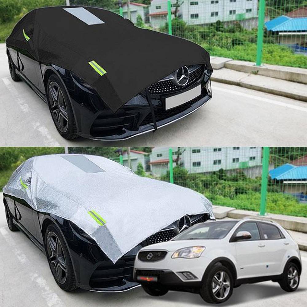 뉴코란도C 자동차커버 반커버 성에방지 커버