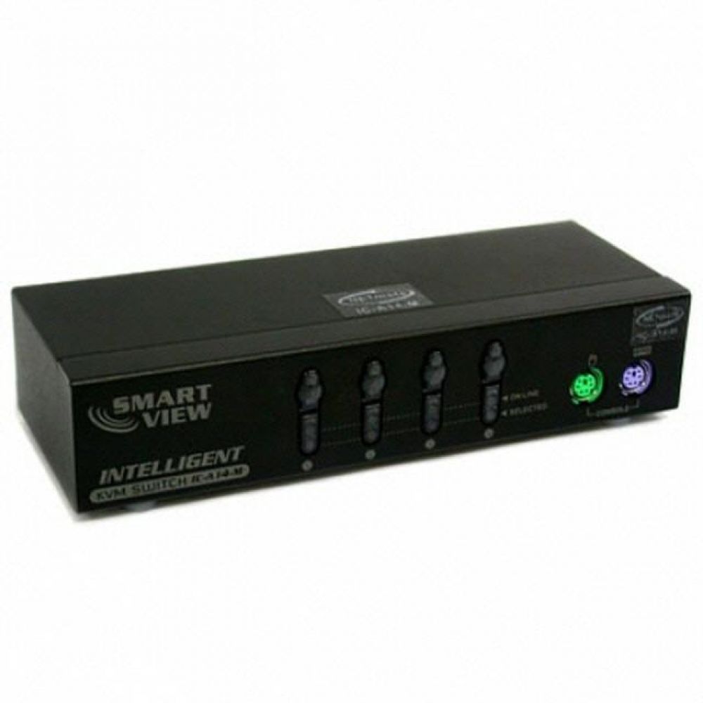 NETMate KVM 4대1 스위치 마우스클릭킹 PS2용