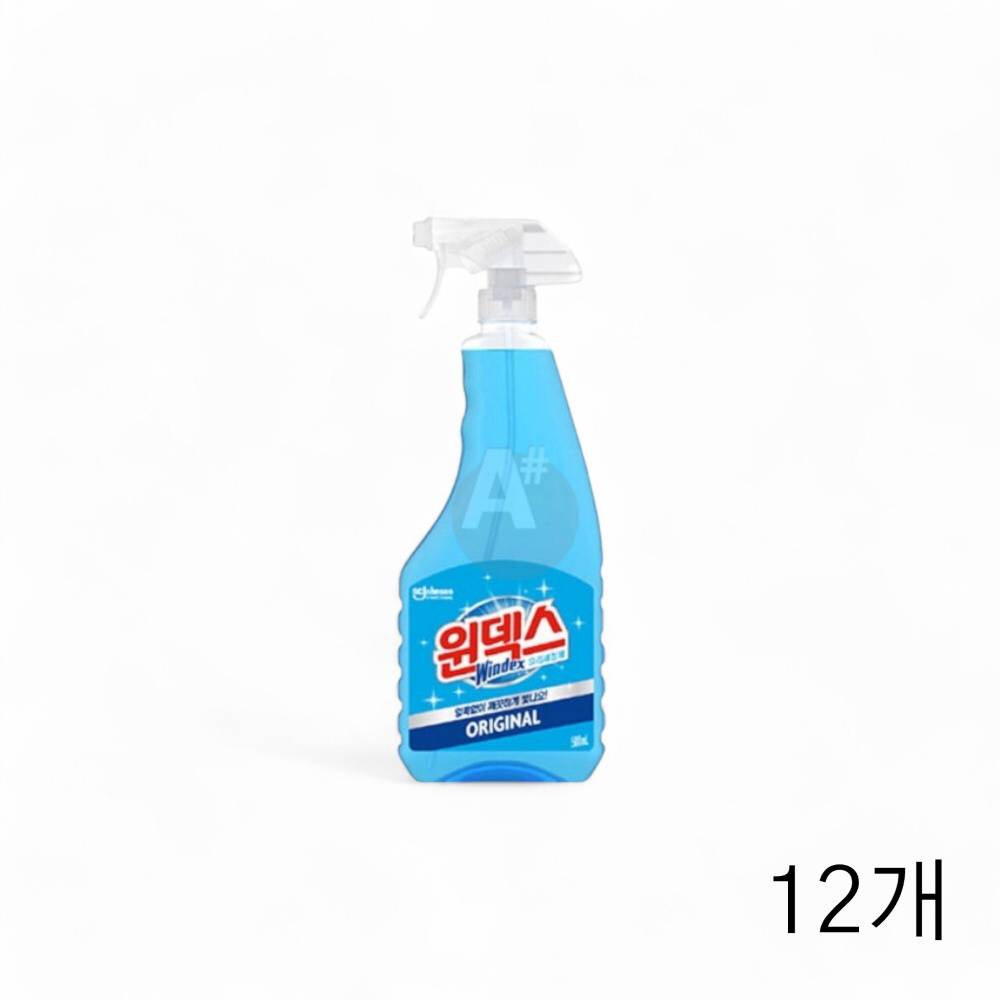 윈덱스 유리세정제 500ml X 12개 본품 자동차유리 유리창청소세제 거울세정제 유리세제