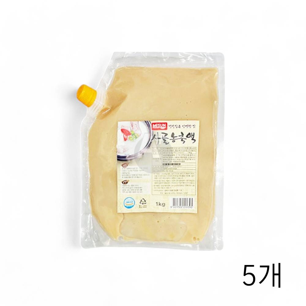 미선 사골농축액 1Kg X 5개 사골육수베이스 밑국물 식자재 사골원액 사골국물 국물용육수