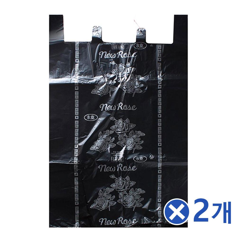 검정8호 이불비닐봉투 50매x2개 비닐봉지 업소용봉투