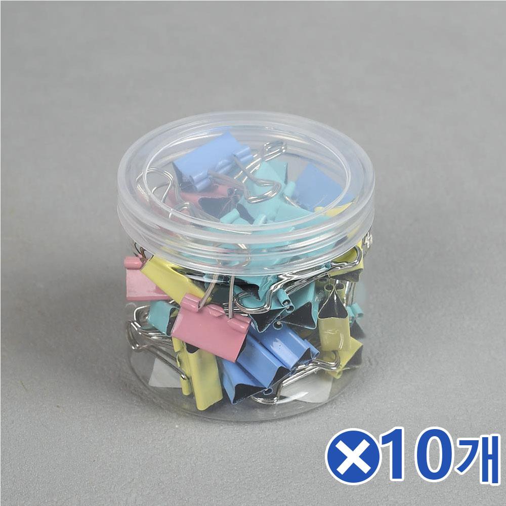 서류정리 파스텔 더블클립 40p세트 2cmx10개 화일집게