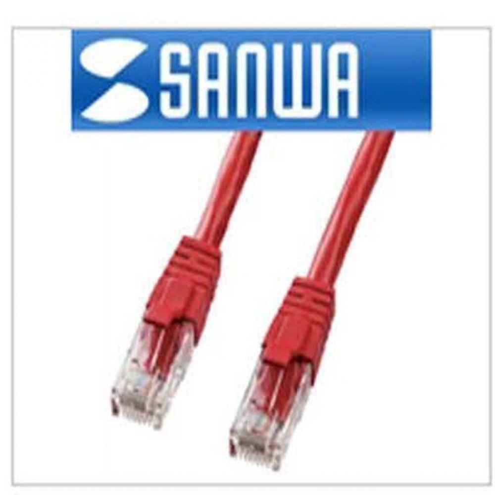 (K) CAT.6 UTP 다이렉트 케이블(레드) 5M /랜케이블/1000BASE-TX 지원/ 250MHz 전송 대역폭/ 단선