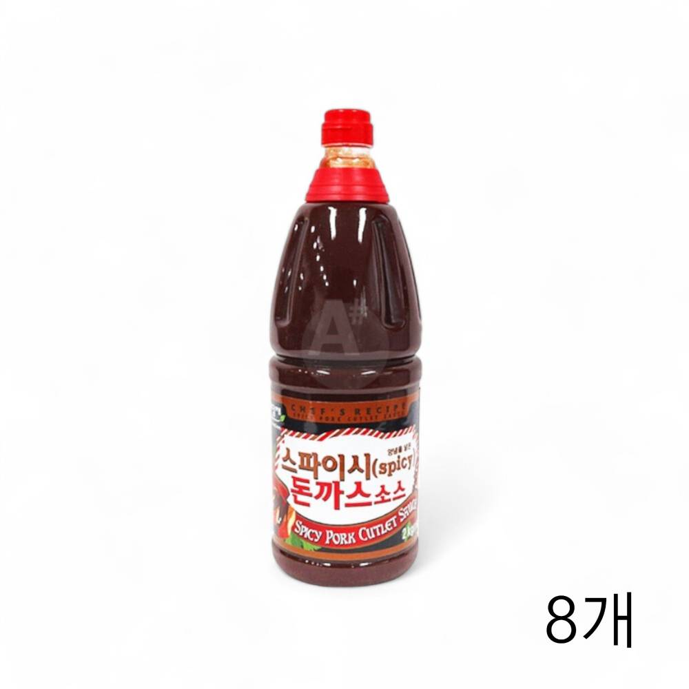 미담채 스파이시 돈까스 소스 2Kg X 8개 대용량 업소용식자재 경양식 일식돈가스소스