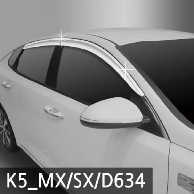 K5_MX K5_SX(15년_현재) 크롬도어바이저 4PCS 차량용 썬바이저 윈도우바이저