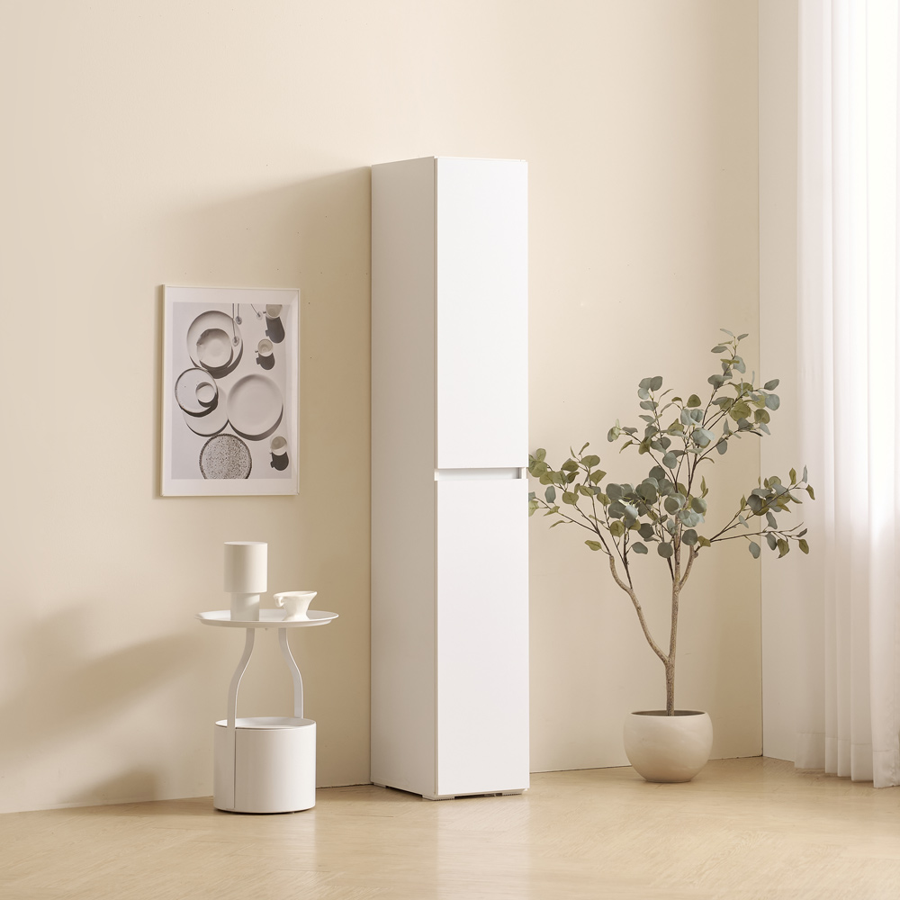 F41530 화이트 틈새수납장 300 1color