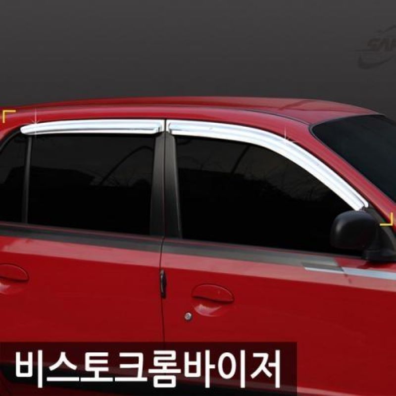 비스토 (99년_03년) 크롬윈도우바이저 4pcs 차량용 썬바이저 도어바이저