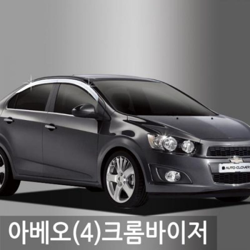 아베오4도어(11년_현재) 크롬도어바이저 4PCS 차량용 썬바이저 윈도우바이저