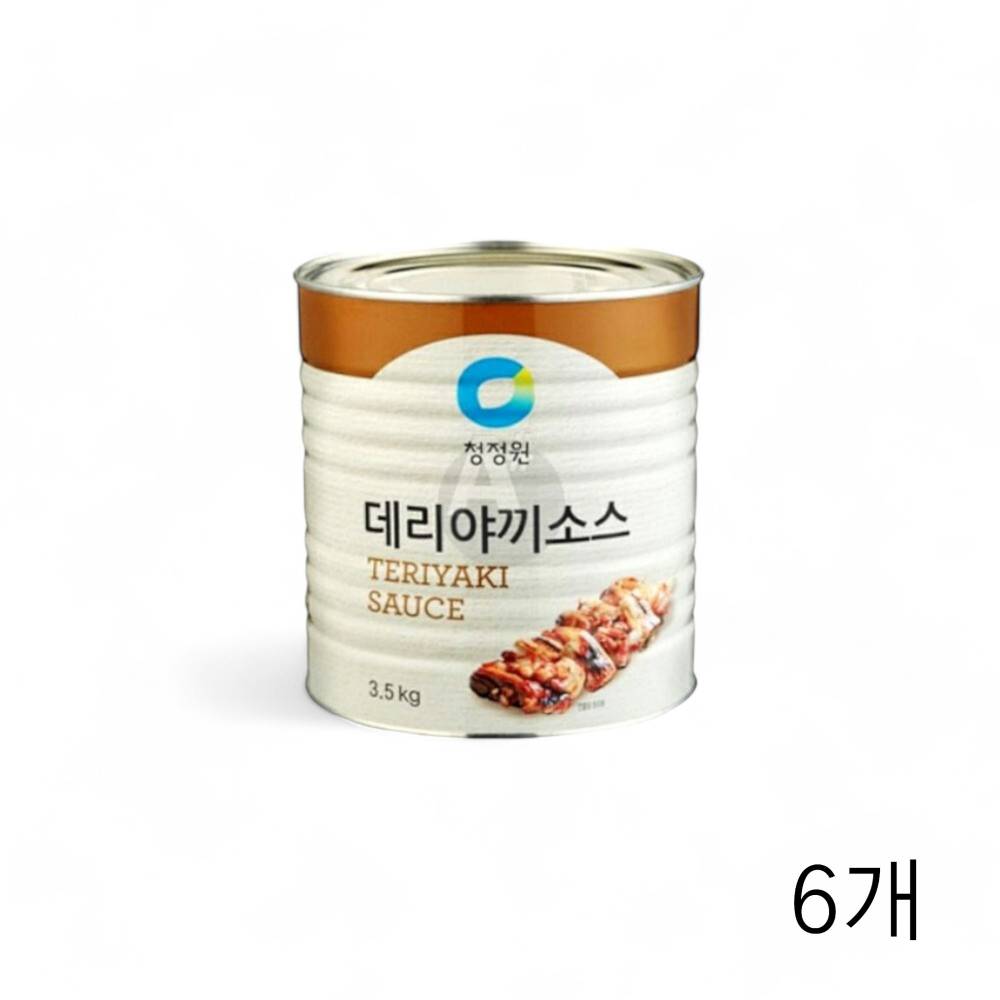 대상 청정원 데리야끼소스 3.5Kg X 6개 대용량 업소용식자재 닭꼬치 양념소스 데리야키