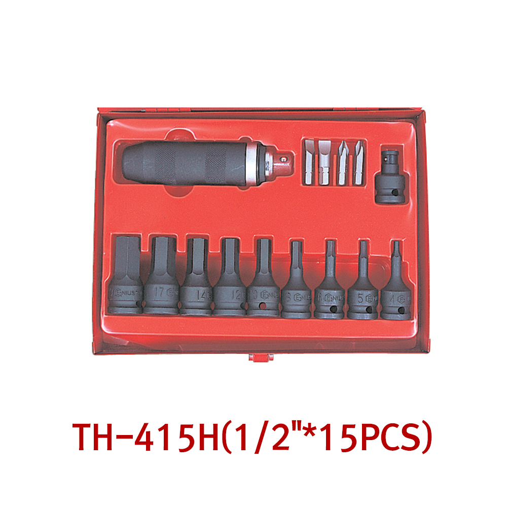 지니어스 임팩트 드라이버 비트세트 TH-415H 15PCS