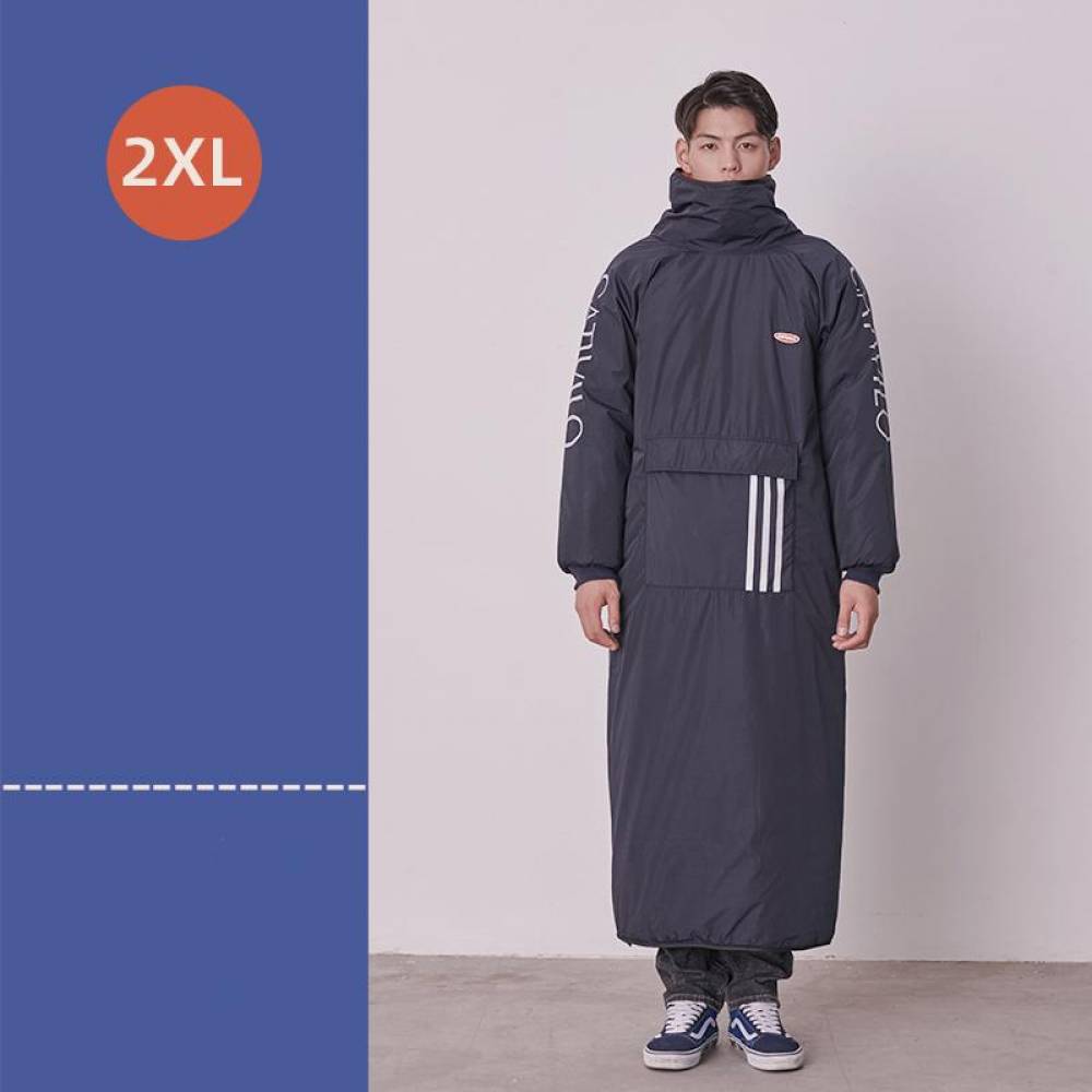 스쿠터 자전거 바람막이 방수 방풍 방한복 네이비 2XL