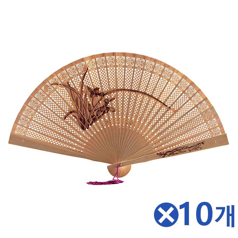 은은한 나무향 전통부채-랜덤발송x10개 팬시부채 여름