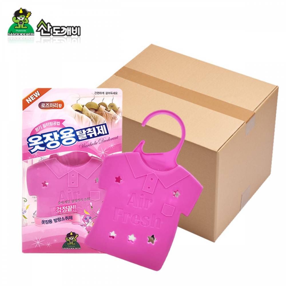 슈마켓 옷장용 탈취제 로즈마리향 한박스 24개입