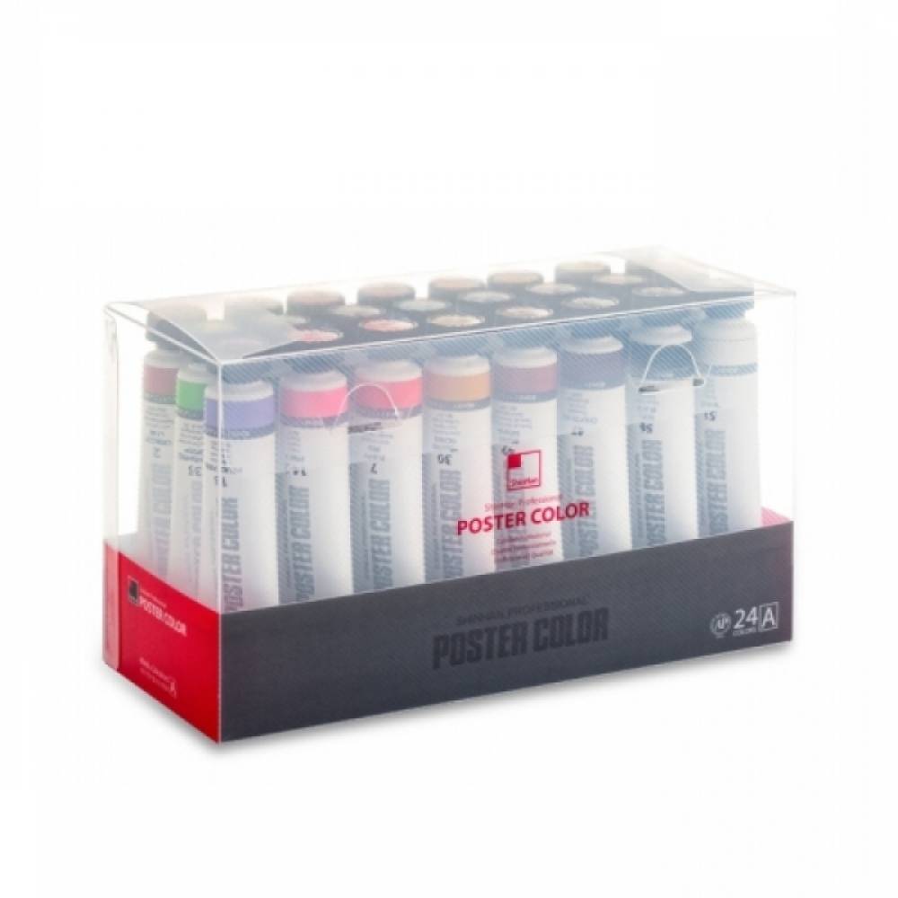 신한 전문가 튜브형 포스터컬러 40ml 24색 A세트