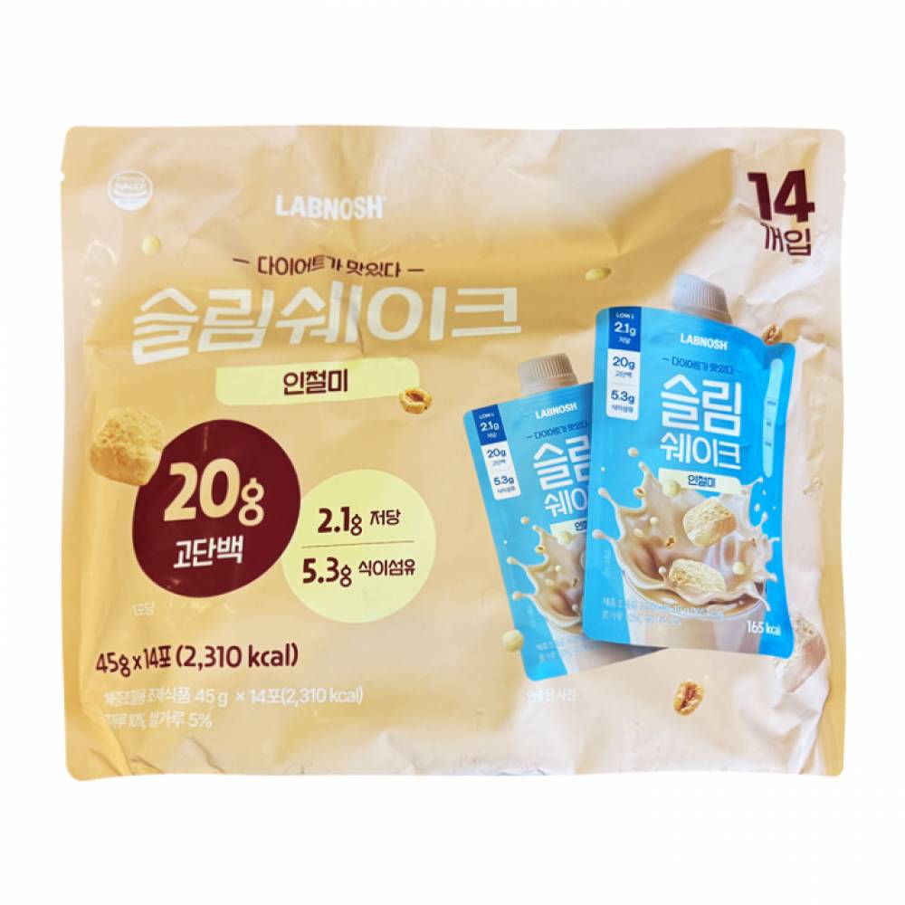 랩노쉬 슬림쉐이크 45g x 14개 - 인절미