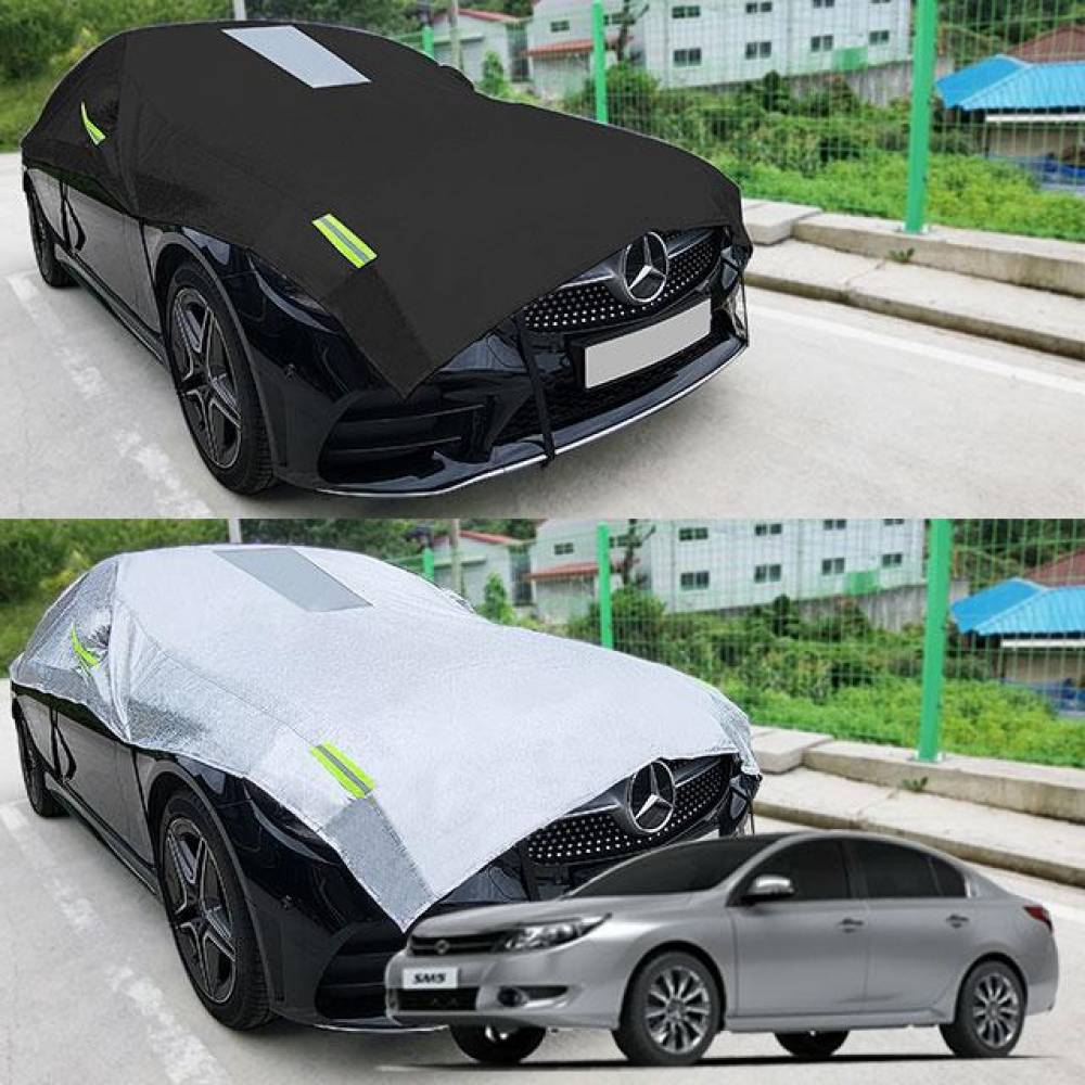 뉴SM5 자동차커버 반커버 성에방지 커버
