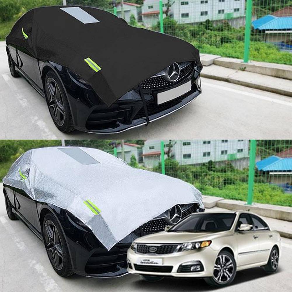 로체이노베이션 자동차커버 반커버 성에방지 커버