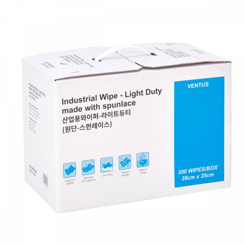 국산 산업용와이퍼 라이트듀티B 350x380mm (300매)