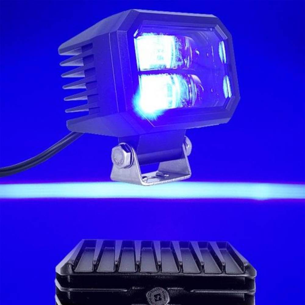 12V-60V 지게차 LED안전라인램프 블루 고정자석포함