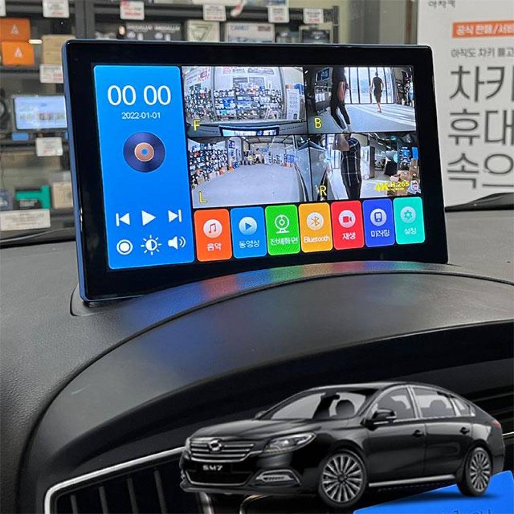올뉴SM7노바 제임스P 10.1인치 4채널블랙박스