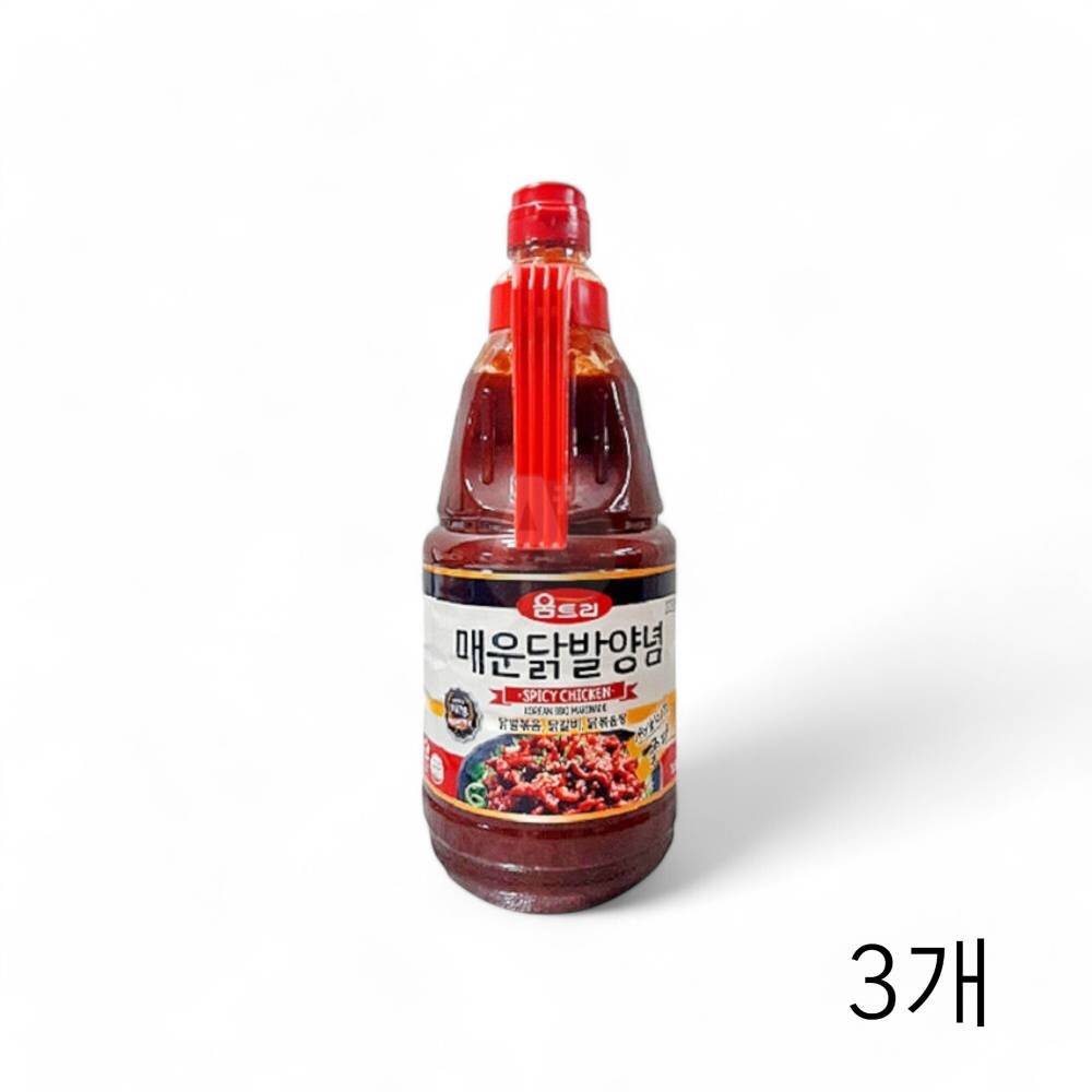 움트리 매운닭발양념 1.9Kg X 3개 닭발소스 양념소스 대용량 돼지불고기양념 매운맛소스
