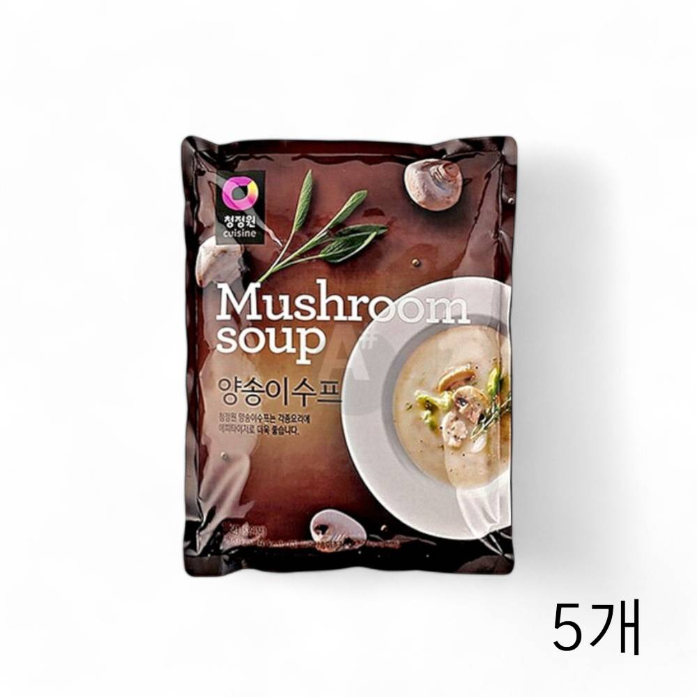 대상 양송이스프 1Kg X 5개 분말스프 대용량 스프만들기 식당용식자재 버섯스프