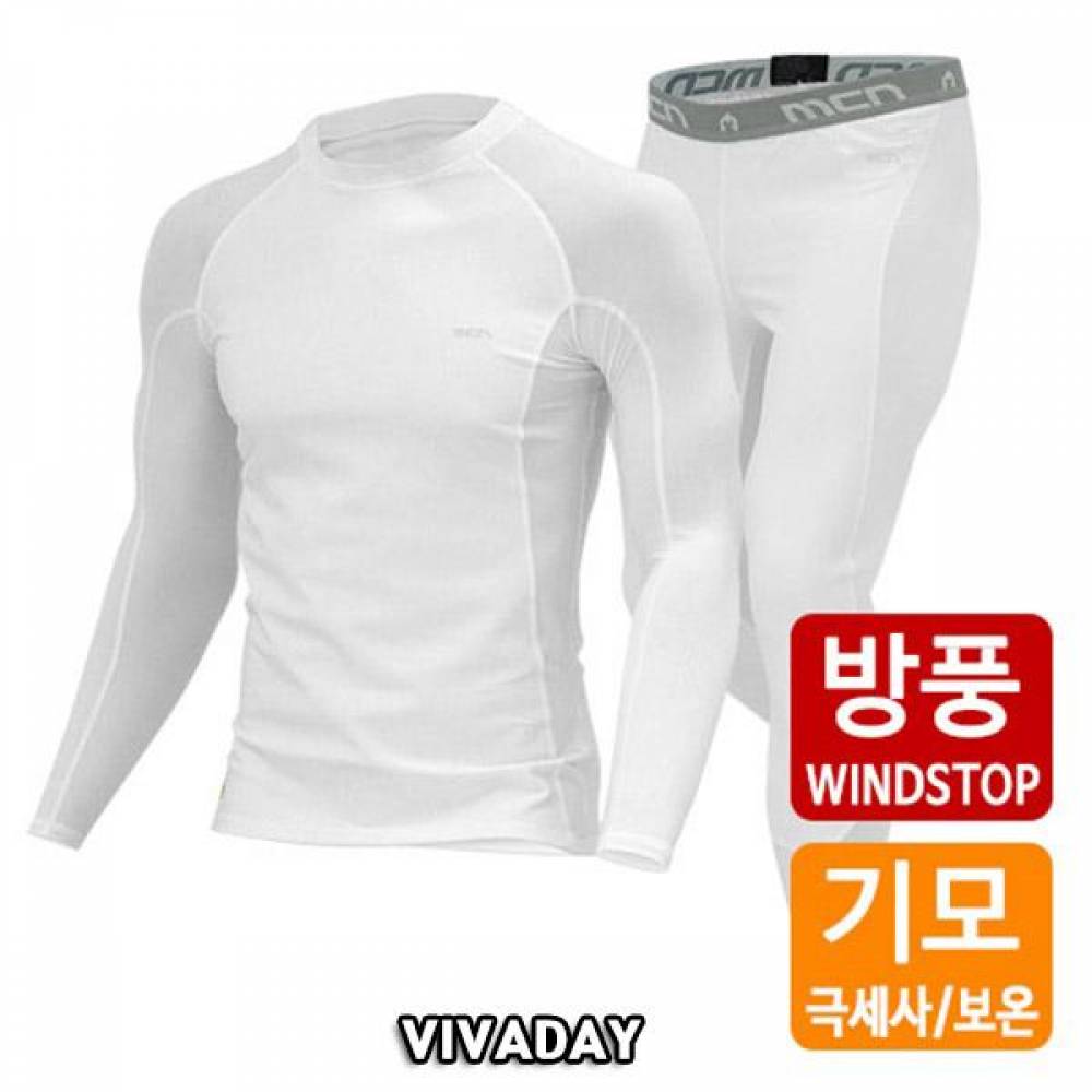 MC-A252 방풍 이너웨어 상하의세트 화이트