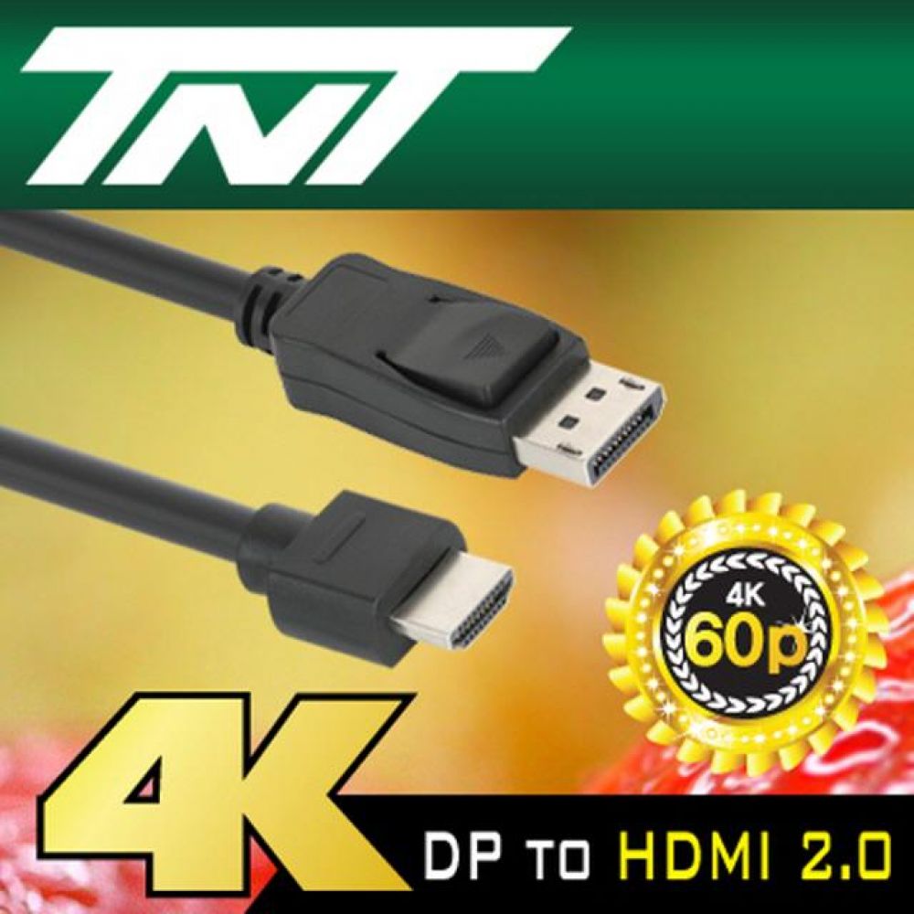 TNT NM-TNT119 DisplayPort 1.2 to HDMI 2.0 케이블 4.5m