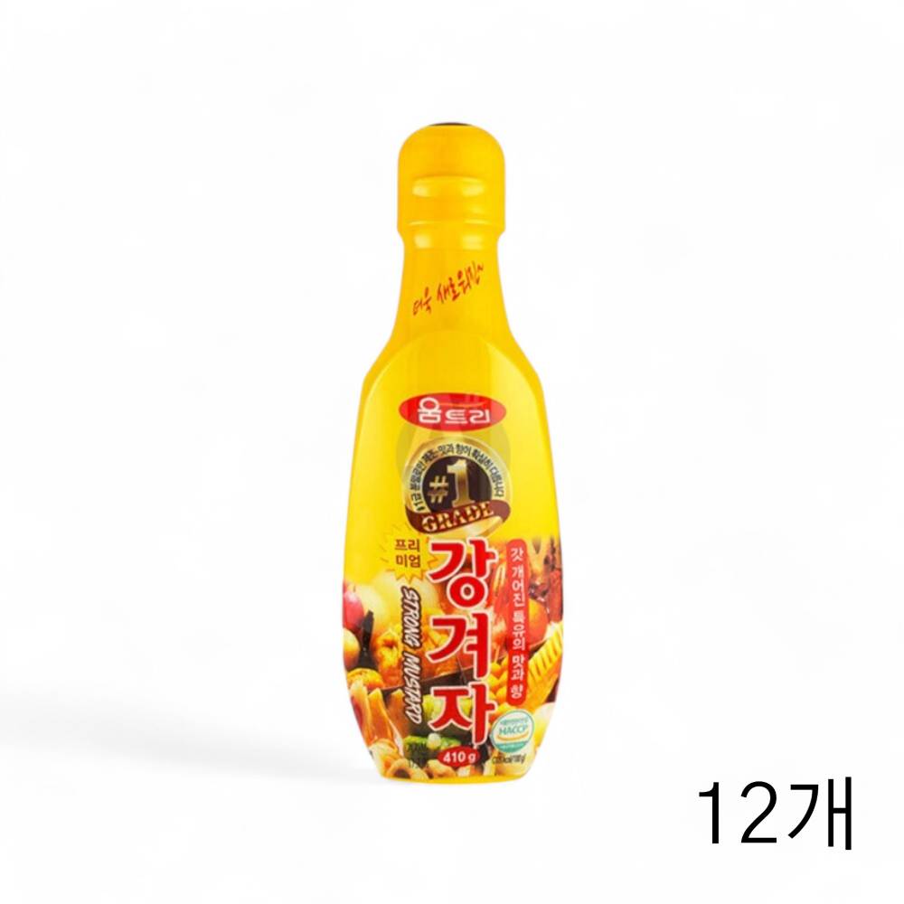 움트리 프리미엄 강겨자 410g X12개 식당 냉면겨자 냉채겨자 냉채족발소스 치킨겨자소스