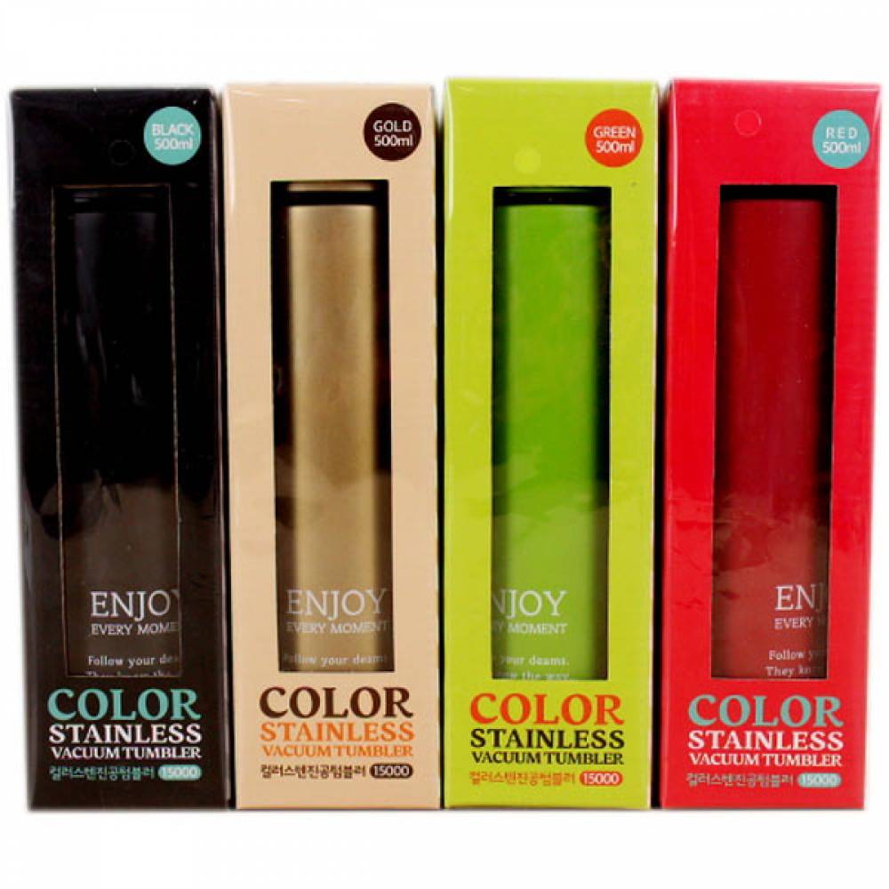 컬러스탠 진공 텀블러 500ml X2개