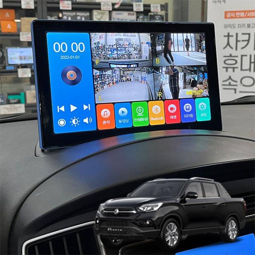 렉스턴스포츠 제임스P 10.1인치 4채널블랙박스