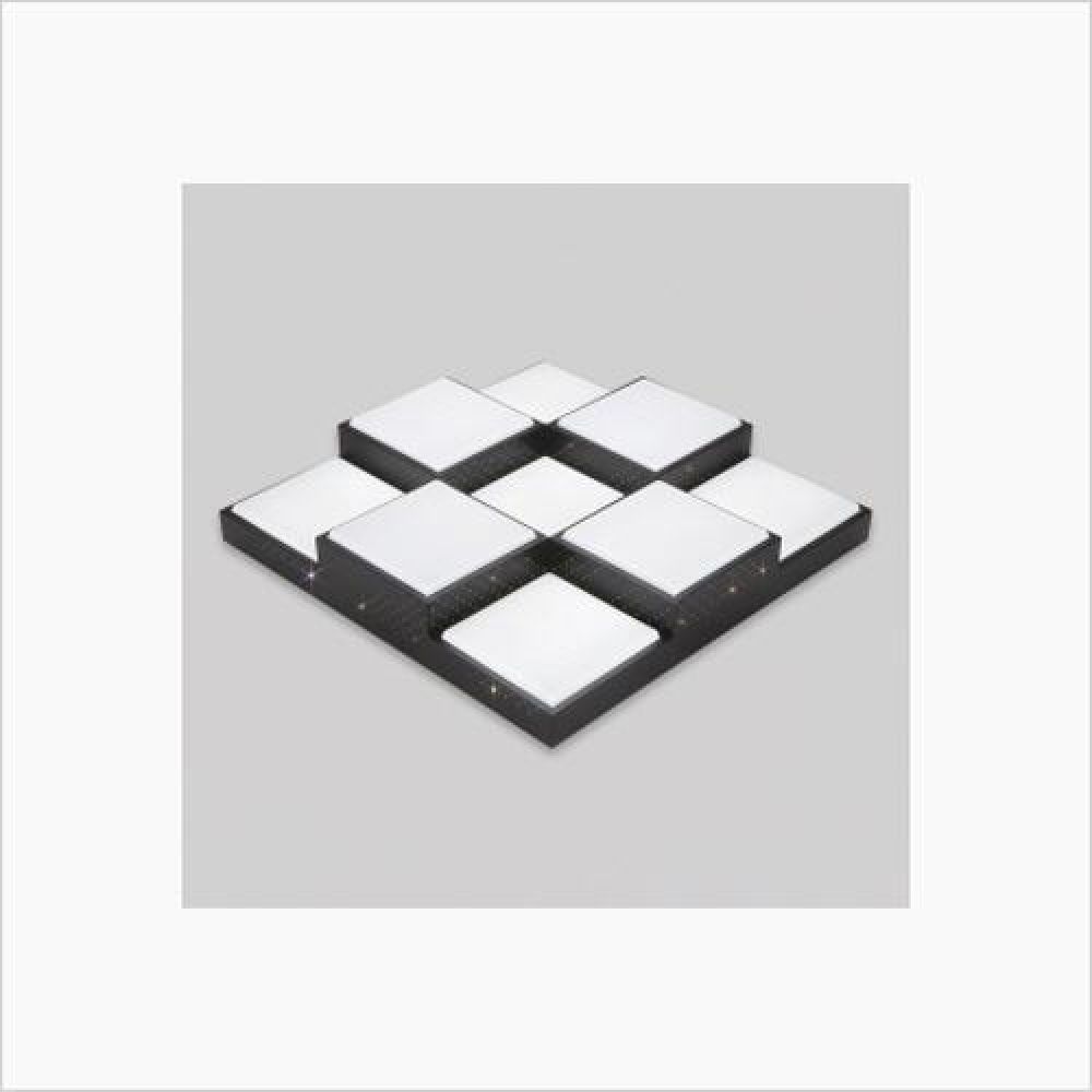 인테리어 홈조명 큐브 9등 LED거실등 75W 흑색