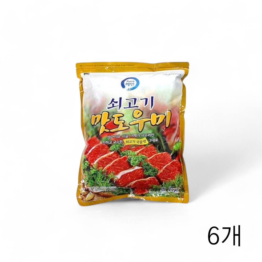 해인 쇠고기 맛도우미 2kg X 6개 감칠맛 국물요리 전문식당용 찌개조미료 업소용 맛내기