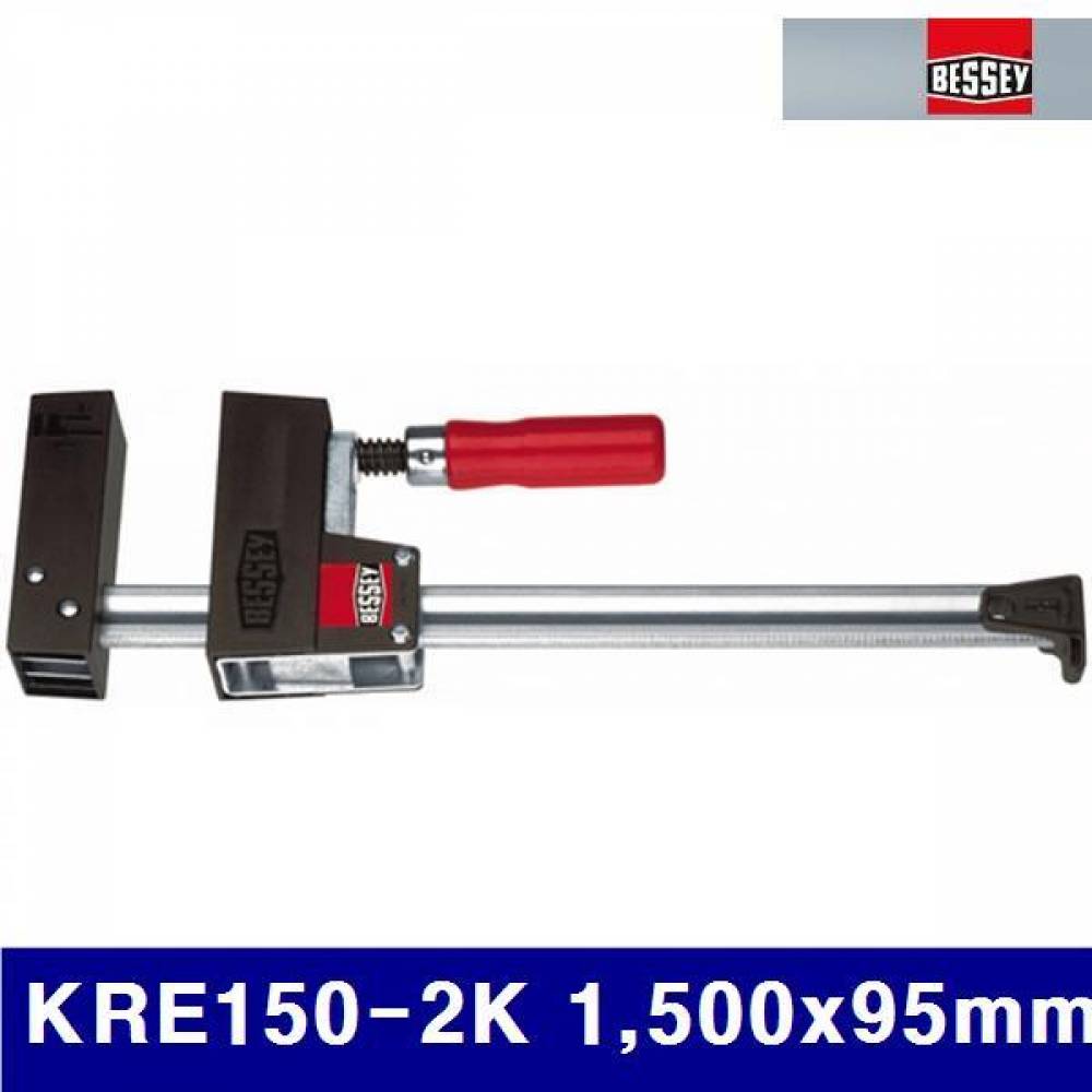 (화물착불)베세이 2160449 목공용 L클램프 KRE150-2K 1 500x95mm 29x9mm (1EA)