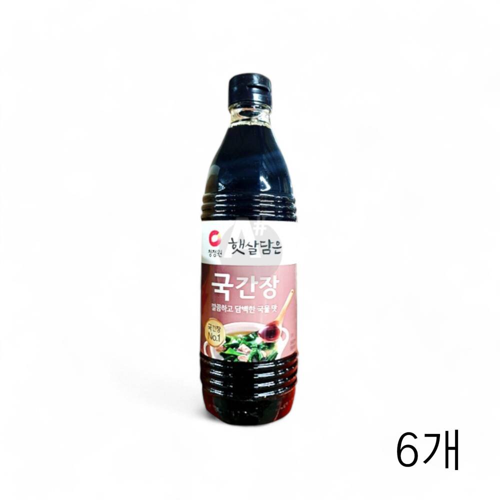 대상 햇살담은 국간장 840g X 6개 한식간장 집밥요리 만능간장 간장소스 맛간장 찌개용