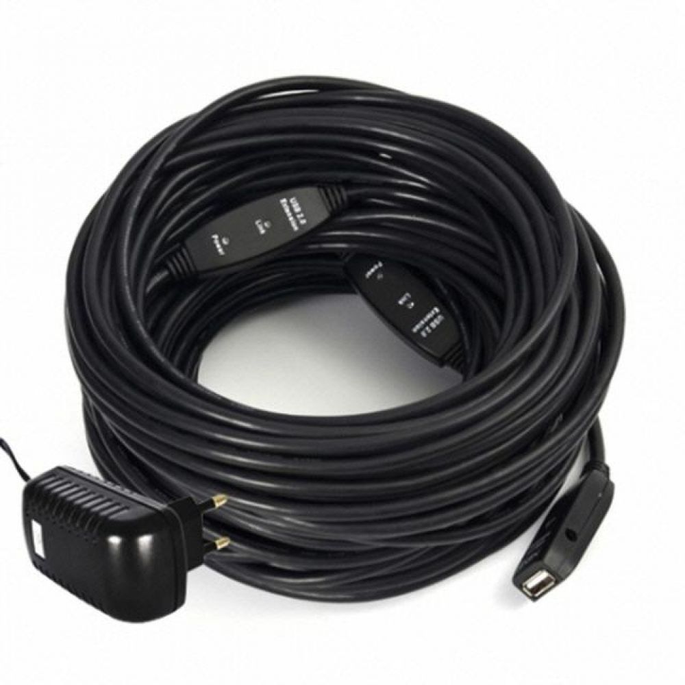 USB2.0 리피터 30M 케이블(5V 3A아답터 포함) ( NEXT-USB30PW )