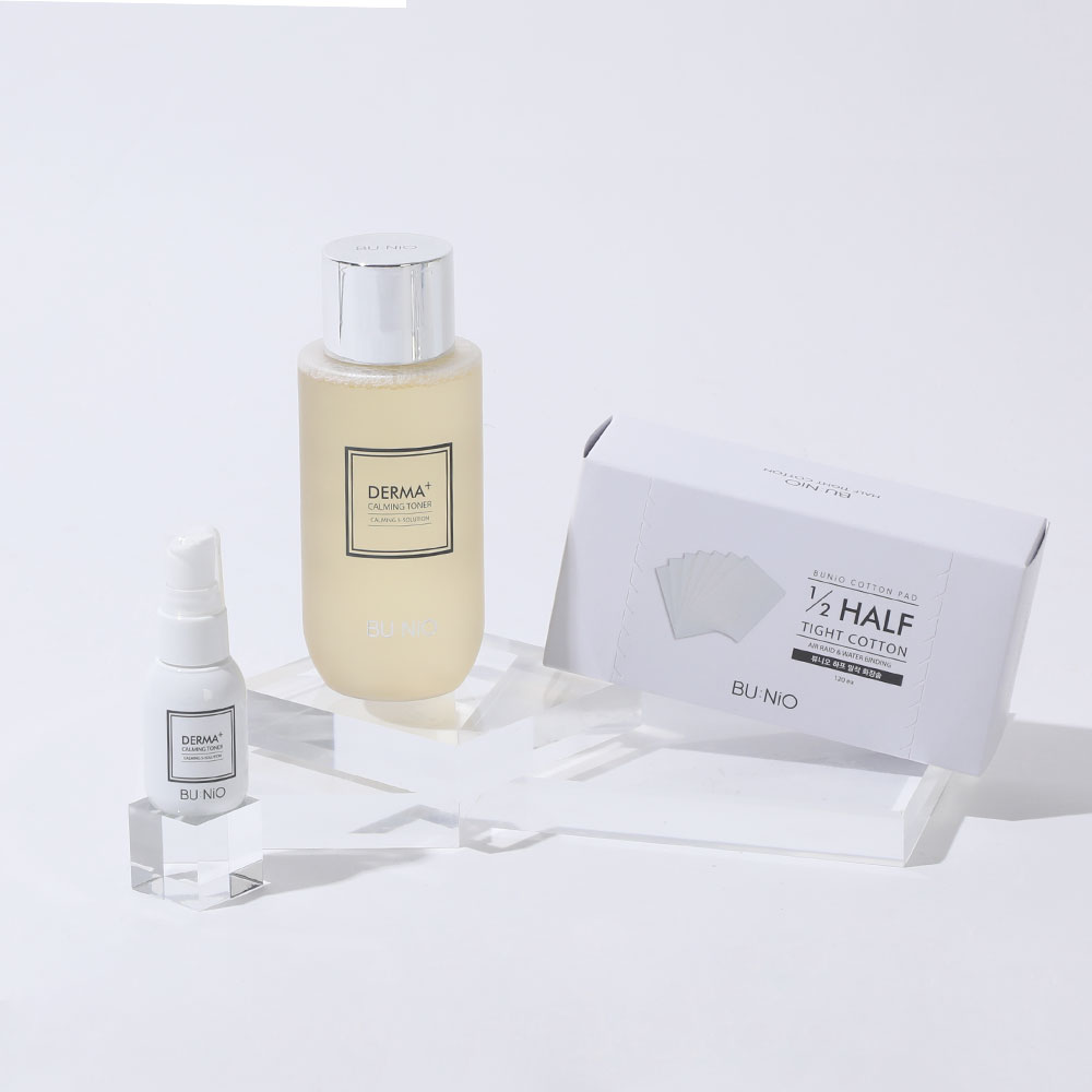 뷰니오 더마플러스 카밍 토너 패키지 (315ml / 30ml/화장솜120p)