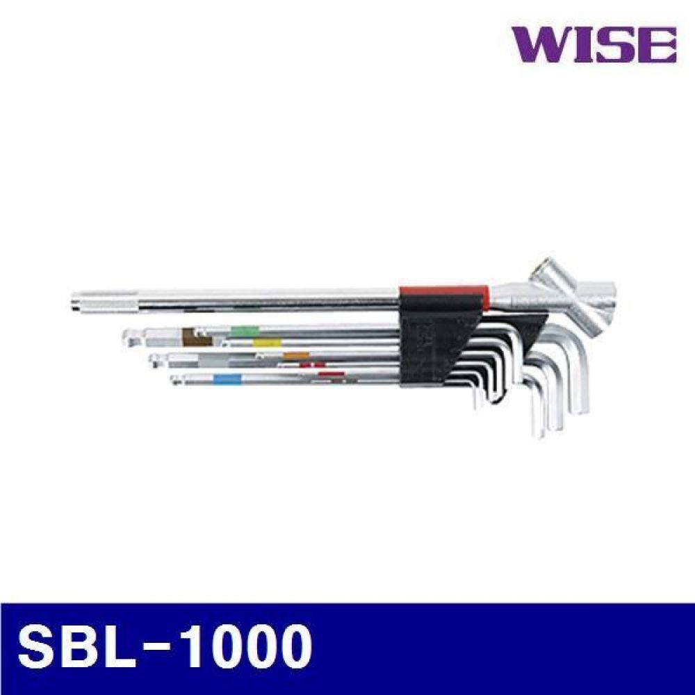 와이즈 369-0001 핸들형 육각볼렌치 SBL-1000 1.5-10mm(NO-2000N) (1SET)