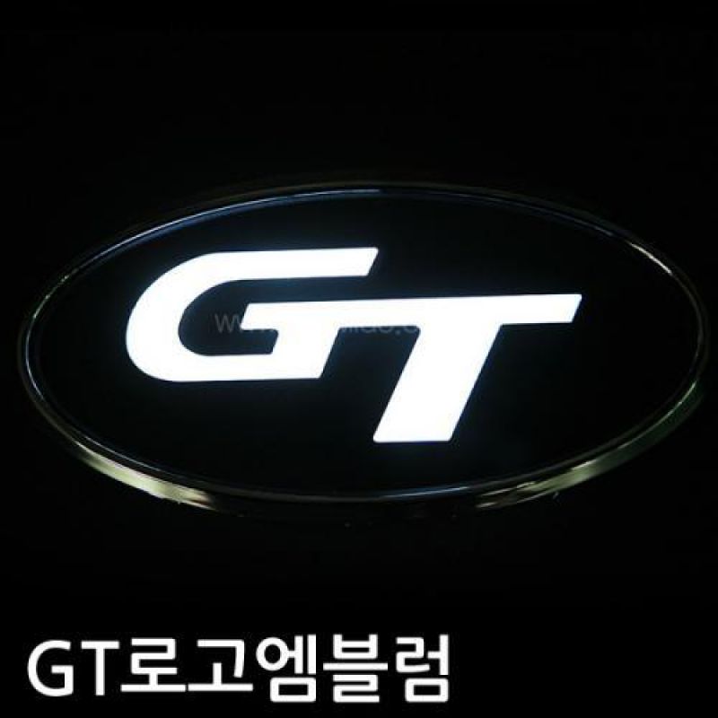GT 로고 LED엠블럼 차량용 엠블럼 카악세사리용품