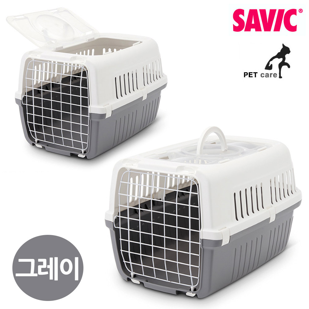 제퍼스2 오픈형 이동장 그레이 강아지 울타리 철장
