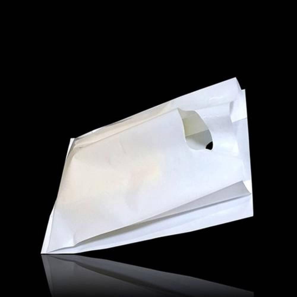 M형펀칭 PE링봉투 쇼핑백 화이트 23X35cm폭12cm 300매