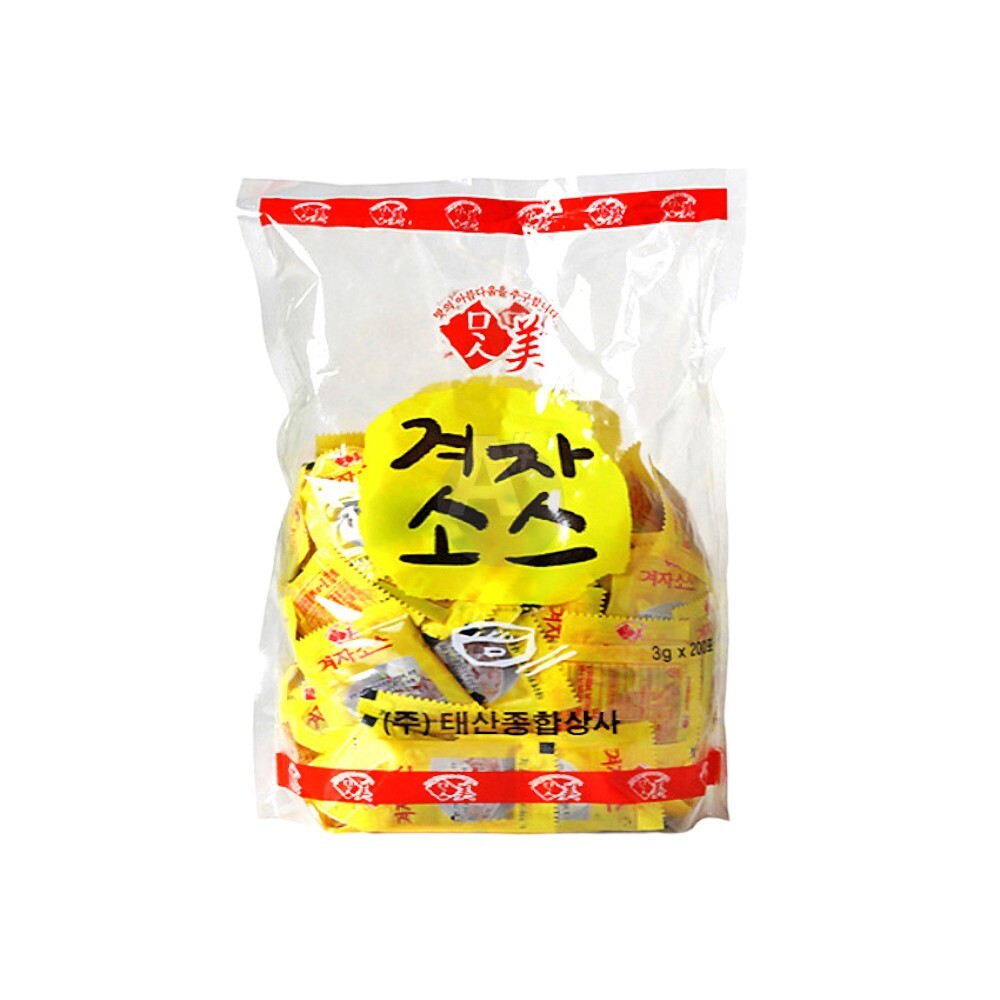 태산종합상사 겨자소스 600g (3gX200입) X 6개